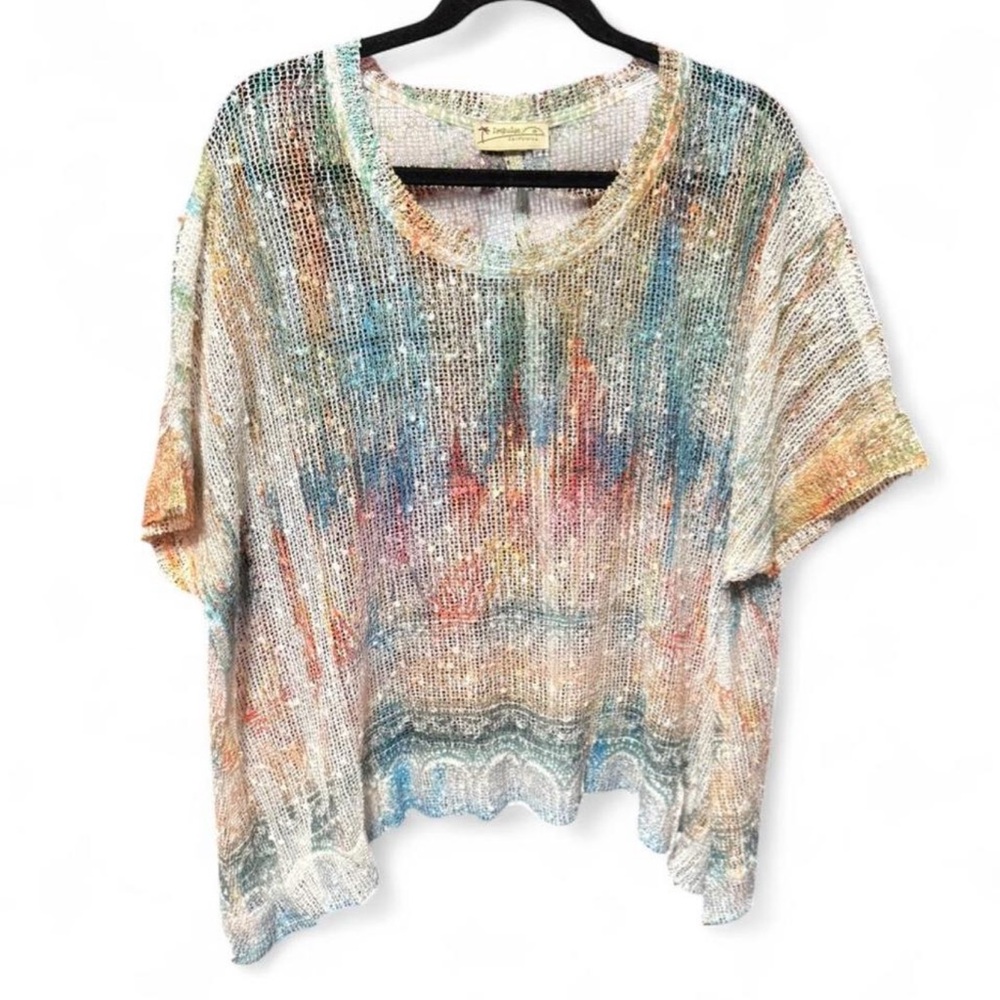 Impulse California lightweight, colorful knits and bohemian-style top